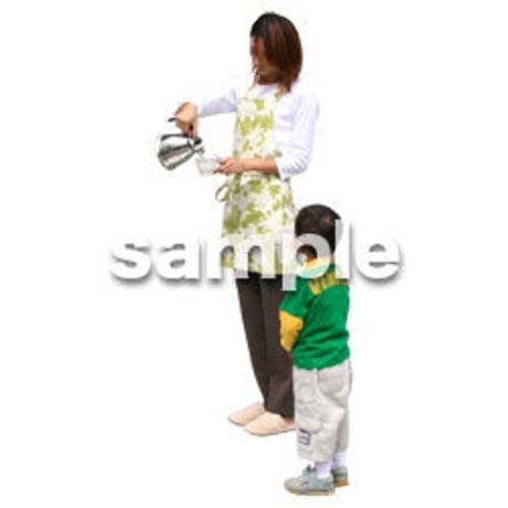 人物切抜き素材　リビング・散歩編　I_060