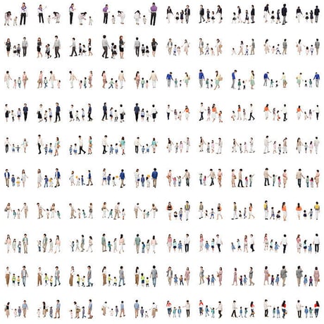 07Cutout People ファミリー[ダウンロード版]