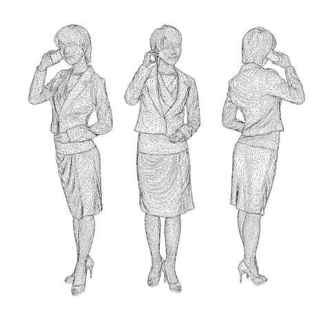 3D人物素材  [Posed]  027_Haru