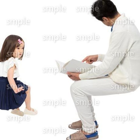 Cutout People　アットホーム　座る　II_373