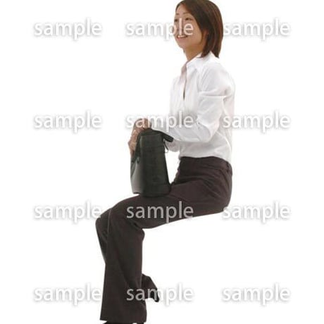 人物切抜き素材　座る人編　H_398