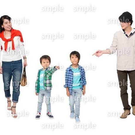 Cutout People　4人ファミリー　GG_296