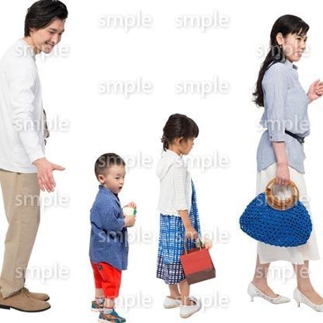 Cutout People　4人ファミリー　GG_353