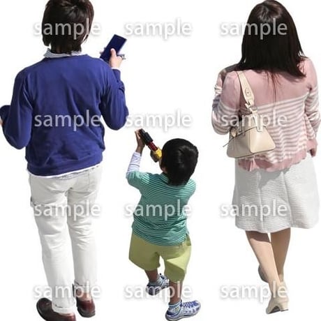Cutout People　鳥瞰　人物　FF_155