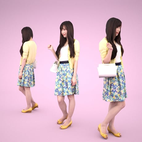 3D人物素材  [Posed]  079_Yui