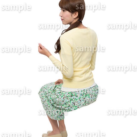 人物切抜きセット☆座る女性　1_set169