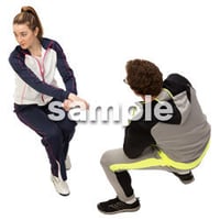 Cutout People　スポーツ 鳥瞰　CC_399