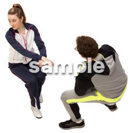 Cutout People　スポーツ 鳥瞰　CC_399