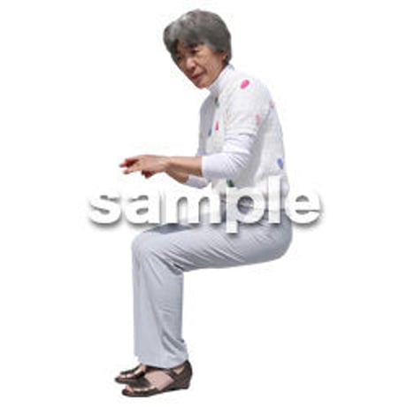 人物切抜き素材　シニアライフ編　R_358