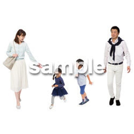 Cutout People　4人ファミリー　GG_321