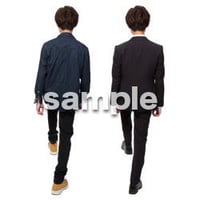 Cutout People　階段を上る動作　JJ_450