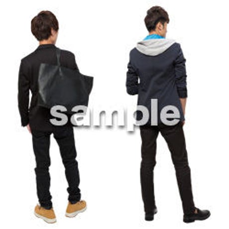 Cutout People　男性ペア　JJ_375