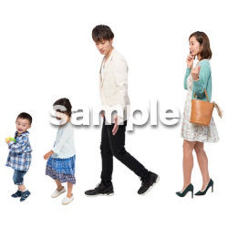 Cutout People　4人ファミリー　GG_243
