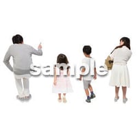 Cutout People　4人ファミリー　GG_480