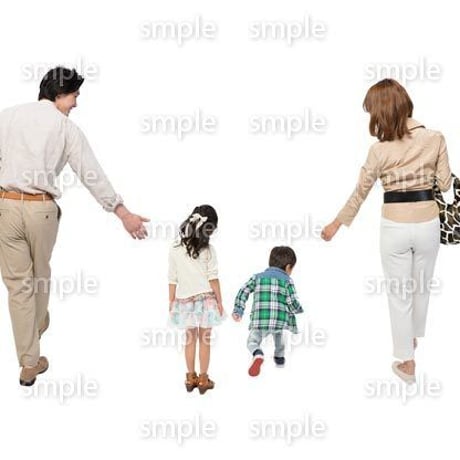 Cutout People　4人ファミリー　GG_265