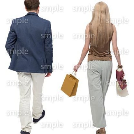 Cutout People　外国人ペア　JJ_460