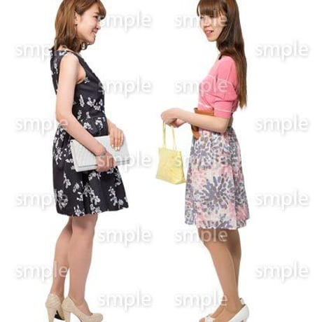Cutout People　女性ペア　JJ_273
