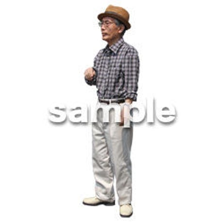 人物切抜き素材　シニアライフ編　R_252