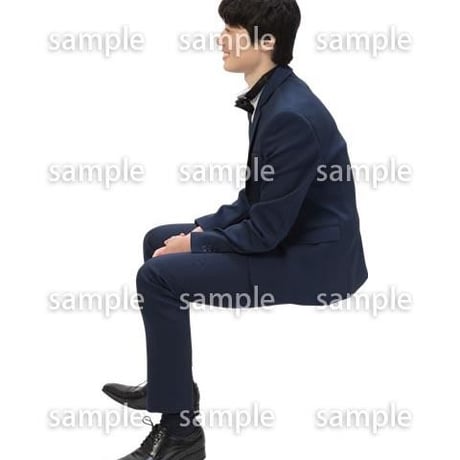 Cutout People　パーティー座る人　DD_418