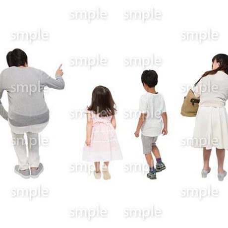 Cutout People　4人ファミリー　GG_480