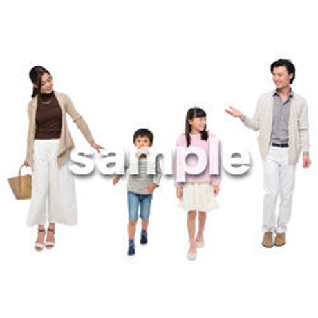 Cutout People　4人ファミリー　GG_246