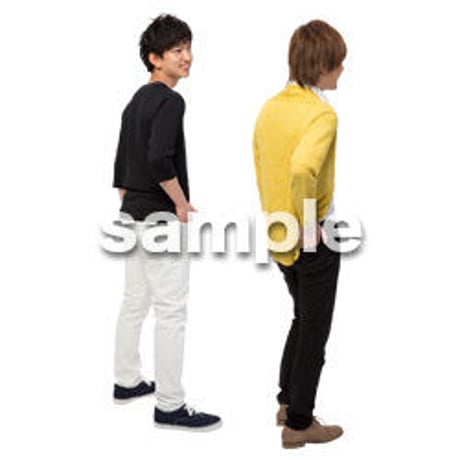 Cutout People　男性ペア　JJ_389