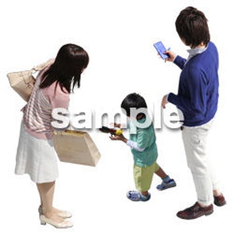 Cutout People　鳥瞰　人物　FF_153