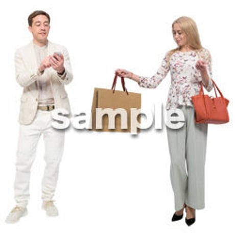 Cutout People　外国人ペア　JJ_476