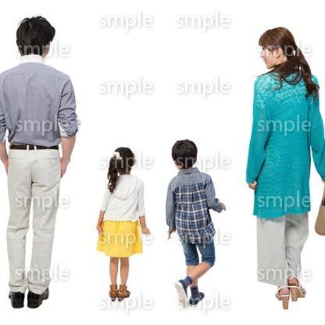 Cutout People　4人ファミリー　GG_370