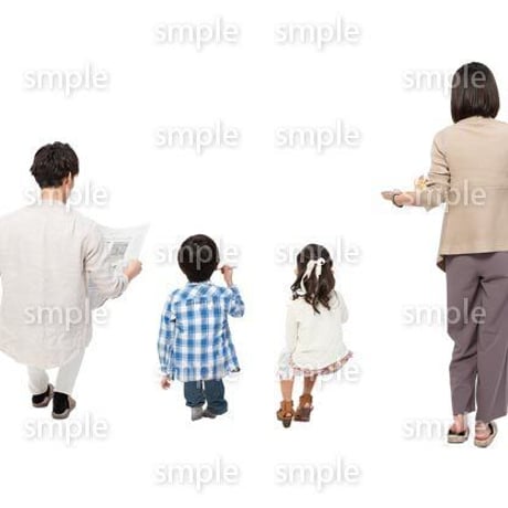 Cutout People　4人家族　II_355