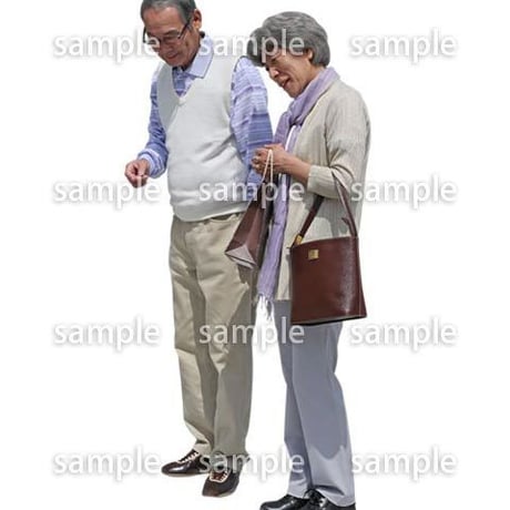 人物切抜き素材　シニアライフ編　R_052
