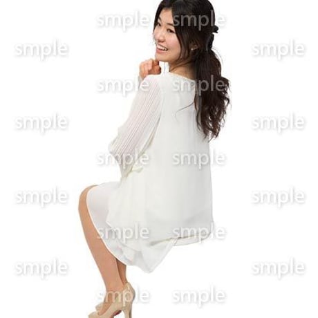 Cutout People　座る女性　KK_090