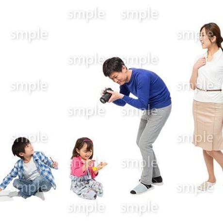 Cutout People　4人家族　II_307