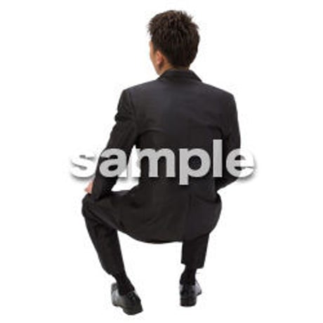Cutout People　パーティー座る人　DD_410