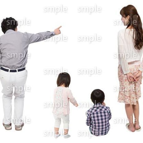 Cutout People　4人家族　II_305