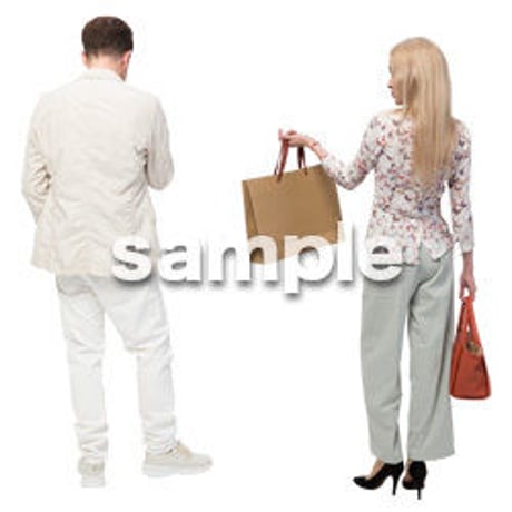Cutout People　外国人ペア　JJ_480
