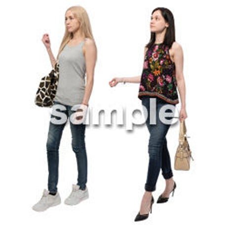 Cutout People　外国人ペア　JJ_487