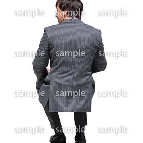 人物切抜き素材　座る人Ⅱ編　Q_364