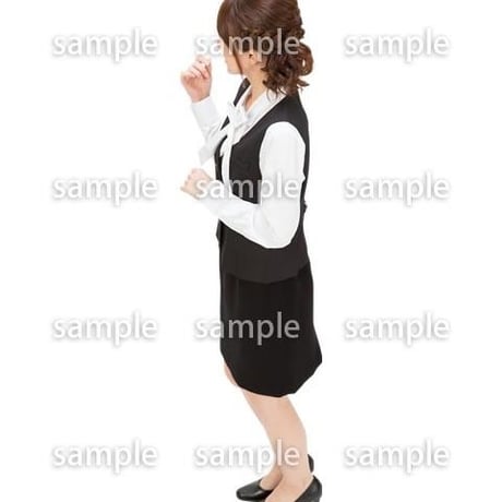 Cutout People　鳥瞰　人物 女性　FF_283