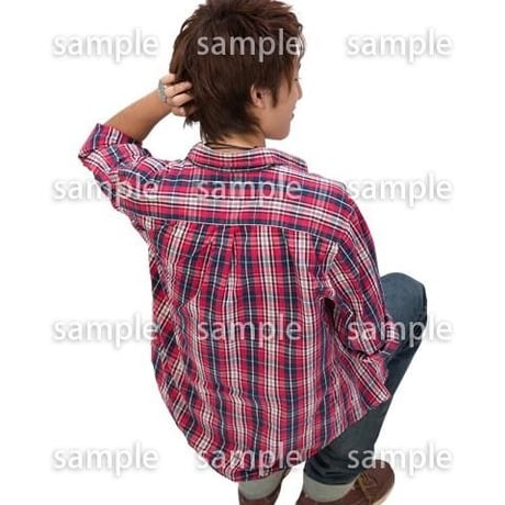 Cutout People　鳥瞰　座る男性 　FF_440