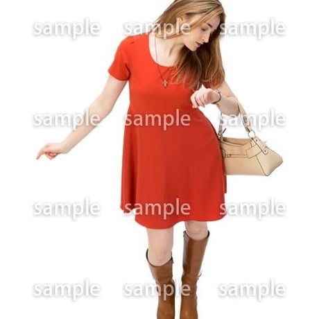 Cutout People　鳥瞰　人物 女性　FF_346