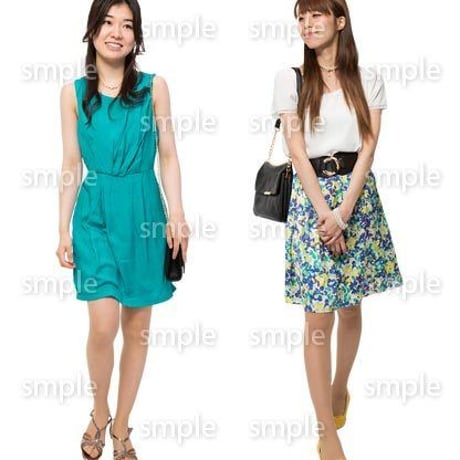 Cutout People　女性ペア　JJ_256