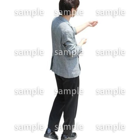 人物切抜き素材　鳥瞰編　N_331