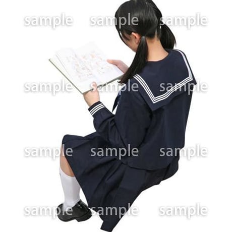 人物切抜き素材　キッズ・スクール編　鳥瞰　O_494