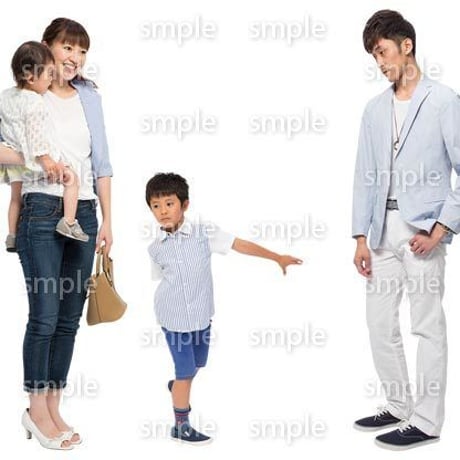 Cutout People　4人ファミリー　GG_447