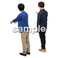 Cutout People　男性ペア　JJ_424