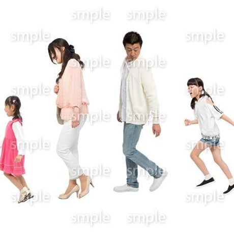 Cutout People　4人ファミリー　GG_313