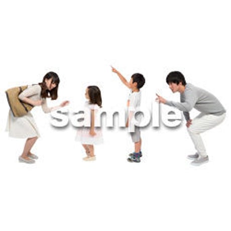Cutout People　4人ファミリー　GG_478