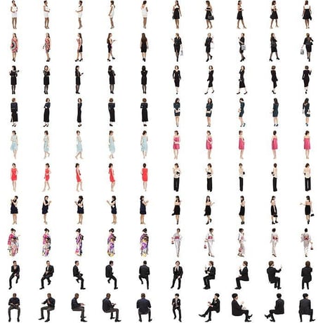 04Cutout People パーティーV1 [ダウンロード版]