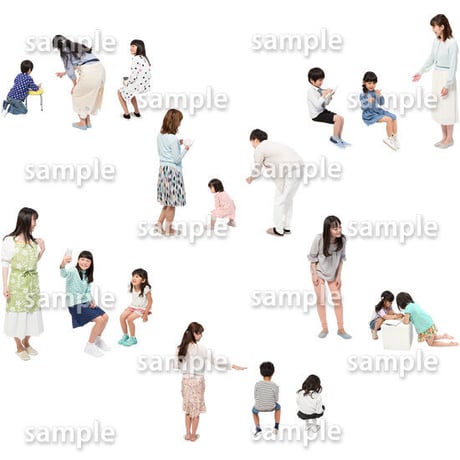 人物切抜きセット☆アットホーム　1_set142